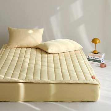 Boweol 防塵抗敏固定帶床墊  LK  奶油黃