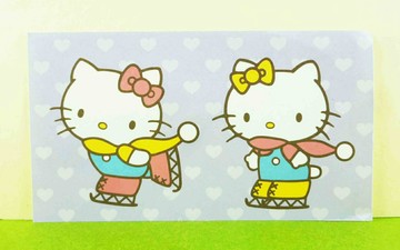 【震撼精品百貨】Hello Kitty 凱蒂貓 卡片-滑雪紫 震撼日式精品百貨