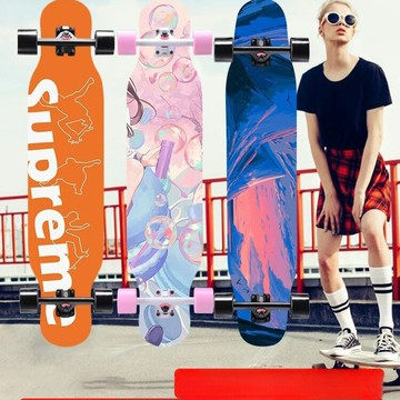 賽豹長板滑板初學者成人運動男女生舞板刷街青少年四輪專業滑板車【北歐居家生活】