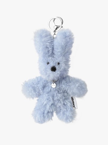 Handmade Soft Boucle Fur Keyring [Sky Blue]