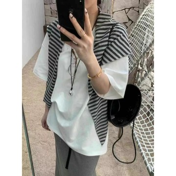 現貨 想不到搭配就穿它😉休閒三件套 寬鬆上衣+披肩+長裙 set 棉料套裝 親膚舒適 寬鬆不挑人 度假 約會