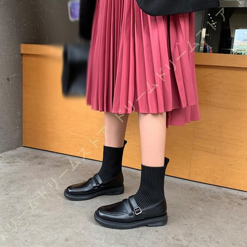 ショートブーツ レディース 春秋冬 ブーティ ニット 太ヒール ラウンドトゥ すべり止め 美脚 ブーツ 歩きやすい ショート スクエアトゥ 滑り止め ストレッチ 通販 Lineポイント最大0 5 Get Lineショッピング