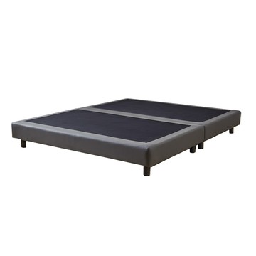 【多瓦娜】伊達利5尺皮床底-三色深灰