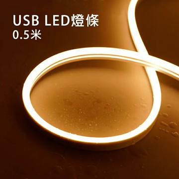 【露營趣】附收納袋 DS-524 USB LED燈條 0.5米 暖白 露營燈 燈飾 氣氛燈 居家 露營