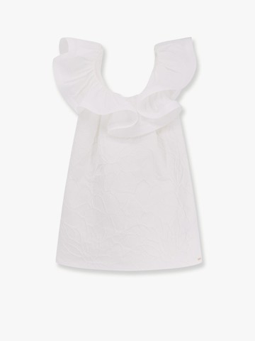 Floral jacquard mini dress with ruches - ELISABETTA FRANCHI - gender_Woman