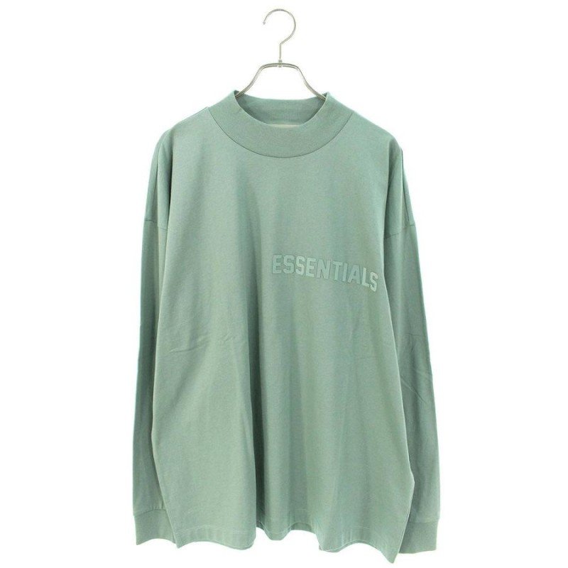 フォグ  ESSENTIALS L/S Tee Sycamore フロントラバーロゴ長袖カットソー  メンズ L