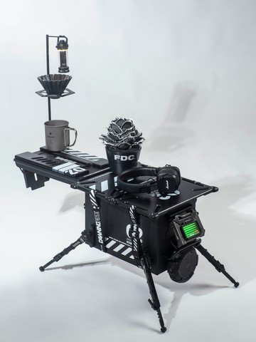 Storage Dog 戰術露營箱 - 黑色箱黑色板 (大碼)