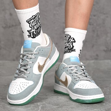 高品質 現貨免運 男女款冰雪奇緣AJ 低幫情侶鞋 防滑耐磨運動鞋 手工縫線休閒板鞋 百搭潮鞋