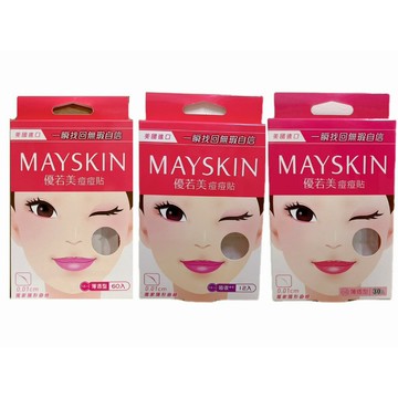 【MAYSKIN優若美】隱形痘痘貼優惠組(薄透型60入/薄透型30入/吸收型++12入)