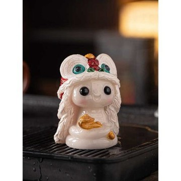 舊城以西醒獅蛇寶茶寵擺件精品可養功夫茶具配件蛇年本命年吉祥物