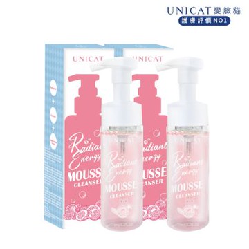 UNICAT 全效舒緩洗面 紅石榴洗卸二用泡泡慕絲150ml 共2入