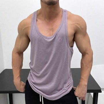 300斤加大碼細夏季肩帶微挖背顯壯寬鬆加肥背心運動男體育生健身505123