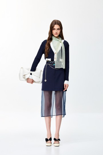 火山玻璃色兩件式短裙