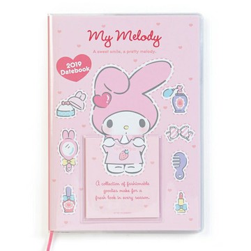 【震撼精品百貨】2019年曆 Sanrio美樂蒂 2019月曆換裝年曆手冊(B6)#40585 震撼日式精品百貨