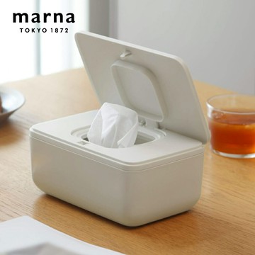【MARNA】日本品牌按壓式萬用盒(濕紙巾盒/口罩盒)