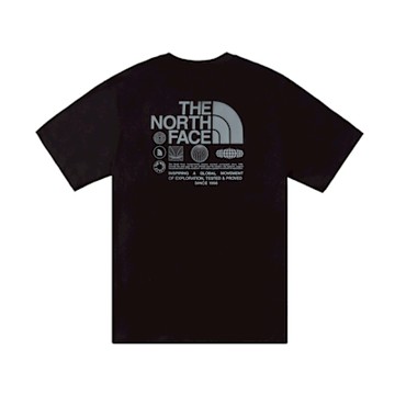 The North Face 北臉 短袖上衣 男 女 中性 U RLX BRAND GLOBE SS TEE 黑 NF0A8D84JK3