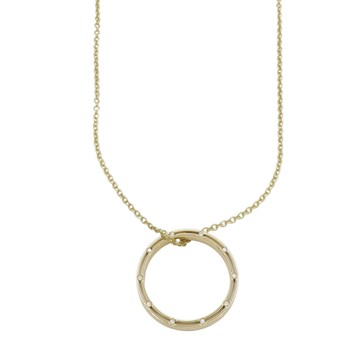 DAMIANI 戴美安妮 18K黃金 鑽石 D.Side 項鍊 【二手名牌BRAND OFF】