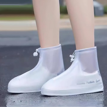 COMET 快穿便攜加厚雨鞋套  筒高18cm  鞋底尺寸S:25.3cm  重量S:140g  磨砂白  1雙