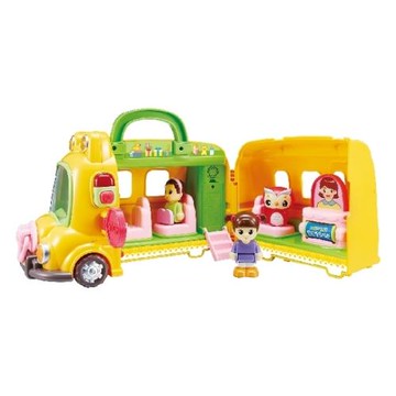 KONGSUNI小荳娃娃鋼琴旋律小校車_YT31076 原廠公司貨 YONUG TOYS