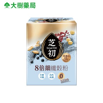 芝初 8倍細高蛋白纖穀粉 無加糖芝麻10穀 25gX10包/盒 大樹