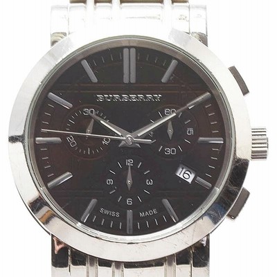 Burberry （BU1385）腕時計メンズ 美品 腕時計 BURBERRY バーバリー クロノグラフ BU1385 メンズ