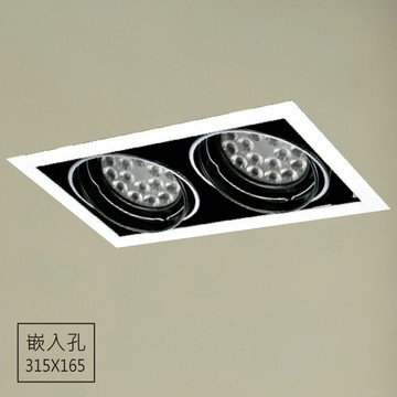 【崁入孔31.5x16.5公分】22Wx2 雙登盒燈 F85-09-K4879B