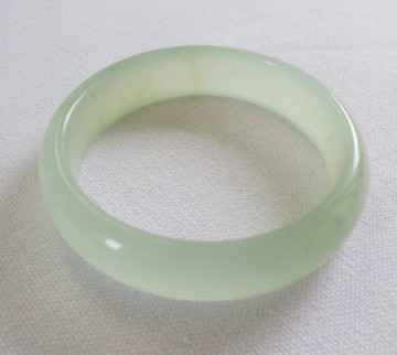 天然岫玉手鐲#0436 58.3mm