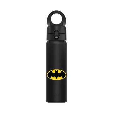 磁吸水壺 AquaStand 不鏽鋼 700cc - 附吸管 黑 - Batman 蝙蝠俠 - 經典蝙蝠俠Logo