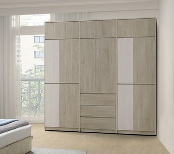 【歐風別館】伊凡7.5尺組合衣櫃【基隆至台中免運費】