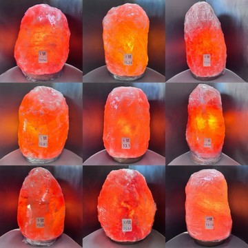 6月新品🆕天然玫瑰鹽燈 鹽燈 13kg 指定號碼款‼️橘透美❤️可看細照❤️附實木底座/電線/燈泡/招財開 A0401