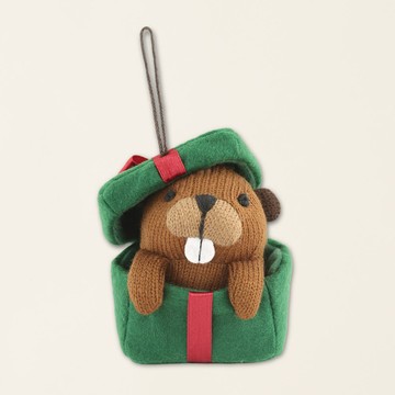 Roots Q版禮物海狸裝飾品
