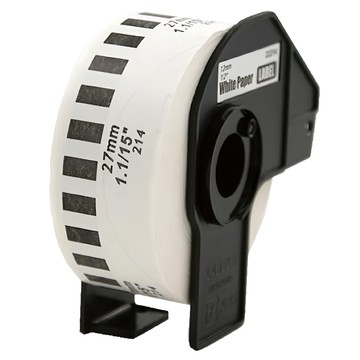 NEXTPAGE 台灣榮工 BROTHER 相容 DK-22214 連續標籤帶 白紙標籤  12mm  白底黑字