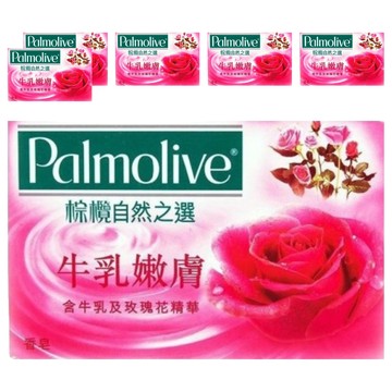 PALMOLIVE 棕欖 自然之選香皂 牛乳嫩膚 紅  115g  6個