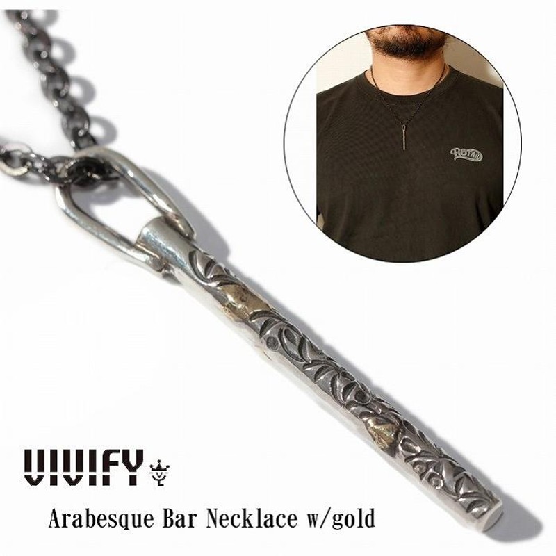 VIVIFY ビビファイ ネックレス シルバー Arabesque Bar Necklace w