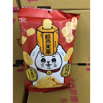 ~省錢一哥~巨吉 米菓 巨吉米果 玉米起司風味 仙貝 玉米米果 非油炸 不含防腐劑 80g 一袋有3片*10包
