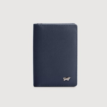 【BRAUN BUFFEL】HOMME-M 4卡名片夾-藍色(德國小金牛台灣總代理)/BF306-402-MAR