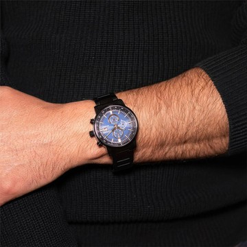 【Citizen 星辰】CA0845-83L 亞洲限定款 三眼計時 日期顯示 夜光 不鏽鋼 光動能 手錶