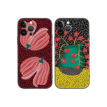 日本草間彌生藝術插畫南瓜適用iPhone17Pro/16軟殼15promax/14plus蘋果13mini手機殼12/11