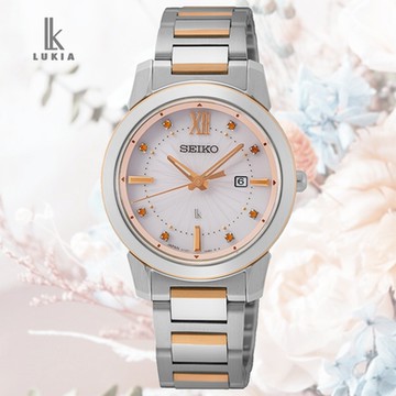 SEIKO精工 LUKIA Solar 太陽能 水晶鑽 女錶 SUT416J1/V137-0DL0KS 送禮 禮物推薦_SK028