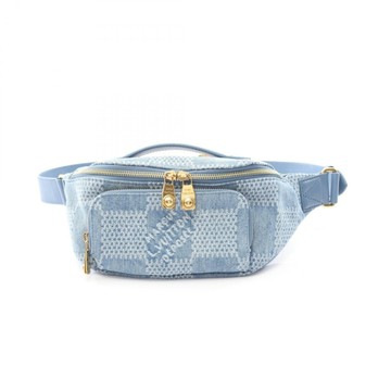 LOUIS VUITTON LV 路易威登 藍色 Damier Denim 帆布 Rush Bumbag 腰包 N00205 【二手名牌BRAND OFF】