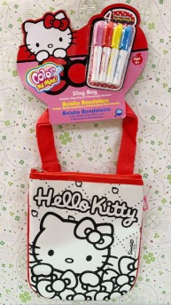 【震撼精品百貨】Hello Kitty 凱蒂貓-三麗鷗塗鴉組附袋*38865