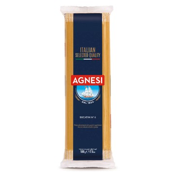 Agnesi 義大利直條通心麵 Bucatini n.6 500g
