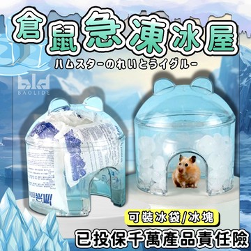 【可放冰塊or冰袋】倉鼠躲避屋 4季通用 倉鼠冰屋 小寵物冰屋 倉鼠用品 涼感屋 倉鼠 夏季降溫屋 倉鼠 倉鼠降溫