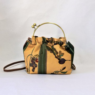 和服改造．附掛帶的斜背包