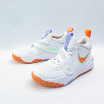 NIKE DV8994103 中童 籃球鞋 Team Hustle D 11 (PS) 白x橙【iSport愛運動】