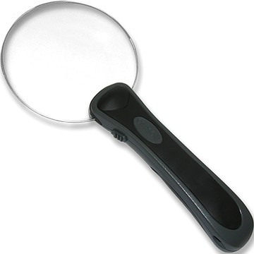 《CARSON》LED 無框好拿握放大鏡-圓-- 物品觀察 老人閱讀 年長長者 輔助視力