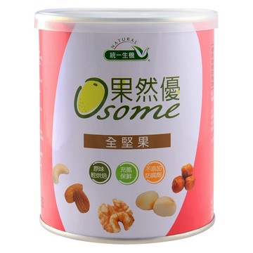 統一生機 果然優 全堅果  300g  1罐