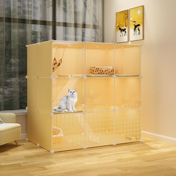 【最低價】【公司貨】貓籠子家用室內超大自由空間貓別墅大型帶廁所一體貓咪窩貓舍貓屋