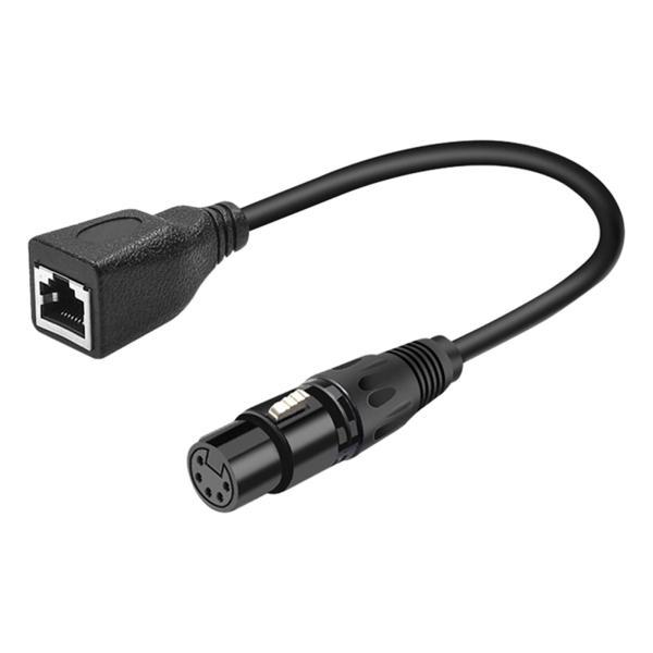 XLR ピン メス RJ45 メス アダプター ケーブル 30cm 1フィート レコーディング スタジオ用