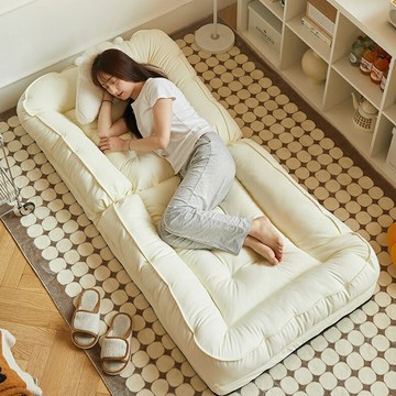 可躺可睡和室折疊沙發床 【最低價 公司貨】懶人沙發兩用陽臺休閑小沙發飄窗躺椅◆生活百貨挖寶節